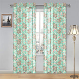 Hippopotamus Pattern Print Design 02 Gauze Curtain