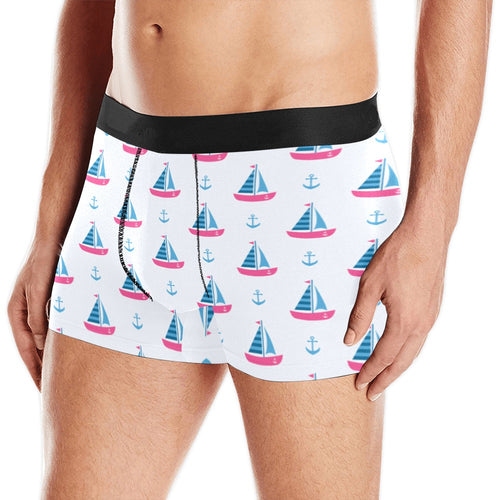Sailboat anchor pattern Men's All Over Print Boxer Briefs Men's Underwear