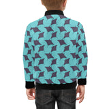 Stingray Pattern Print Design 02 Kids' Boys' Girls' Bomber Jacket