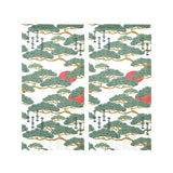 Bonsai red sun japanese pattern Gauze Curtain