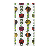 colorful apples leave zebra stripe Beach Towel