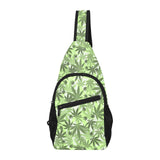 Canabis Marijuana Weed Pattern Print Design 01 All Over Print Chest Bag