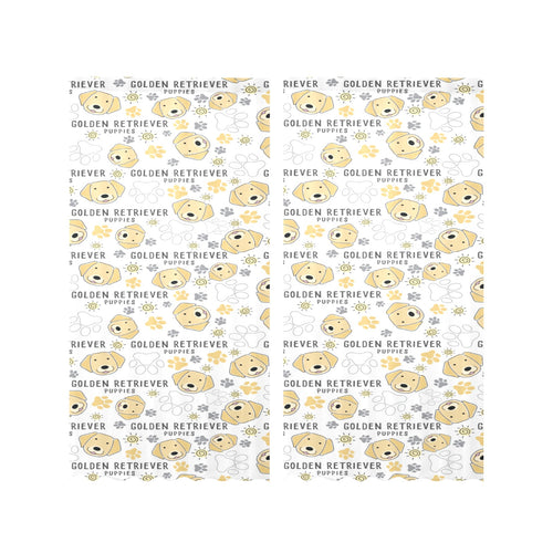 Golden Retriever Pattern Print Design 04 Gauze Curtain