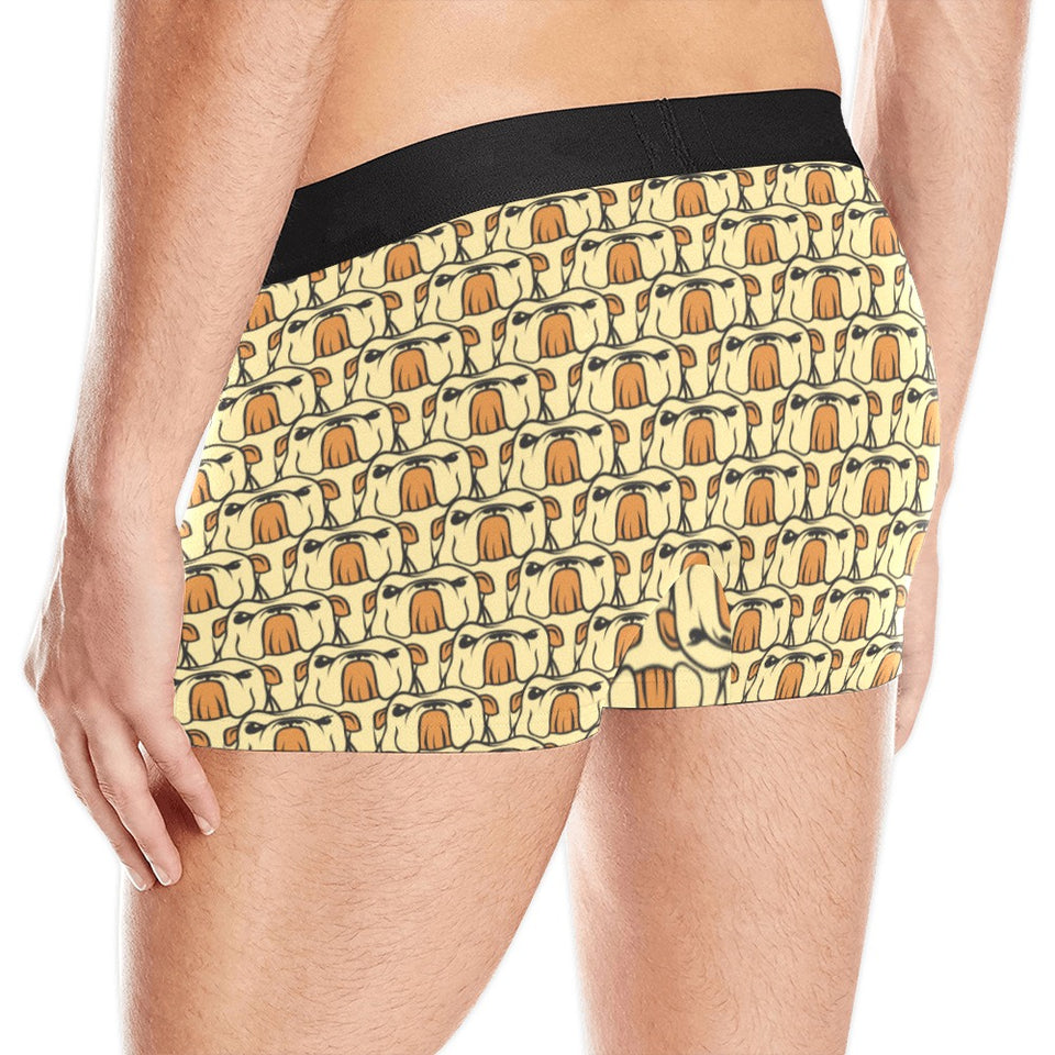 English Bulldog Pattern Print Design 02 Men's All Over Print Boxer Briefs Men's Underwear