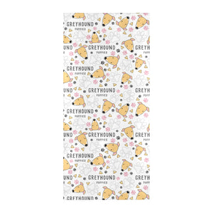 Greyhound Pattern Print Design 03 Beach Towel