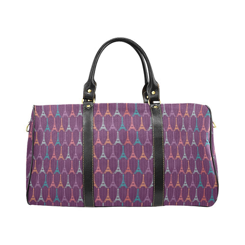 Eiffel Tower Pattern Print Design 05 Travel Bag