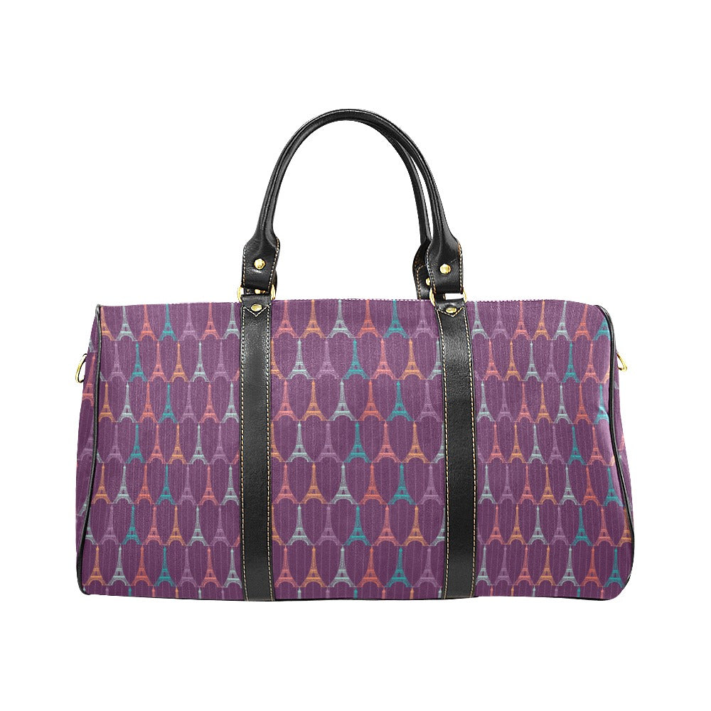 Eiffel Tower Pattern Print Design 05 Travel Bag