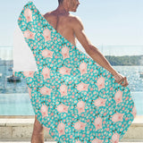 Pig Pattern Print Design 01 Beach Towel