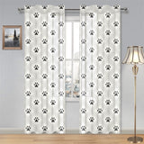 Dog Paws Pattern Print Design 03 Gauze Curtain