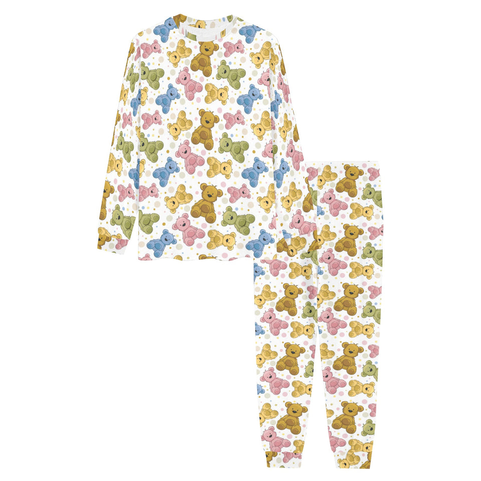 Teddy Bear Pattern Print Design 01 Men's All Over Print Pajama