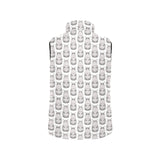 Hippopotamus Pattern Print Design 05 Women's Padded Vest