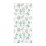 Pastel color cactus pattern Beach Towel