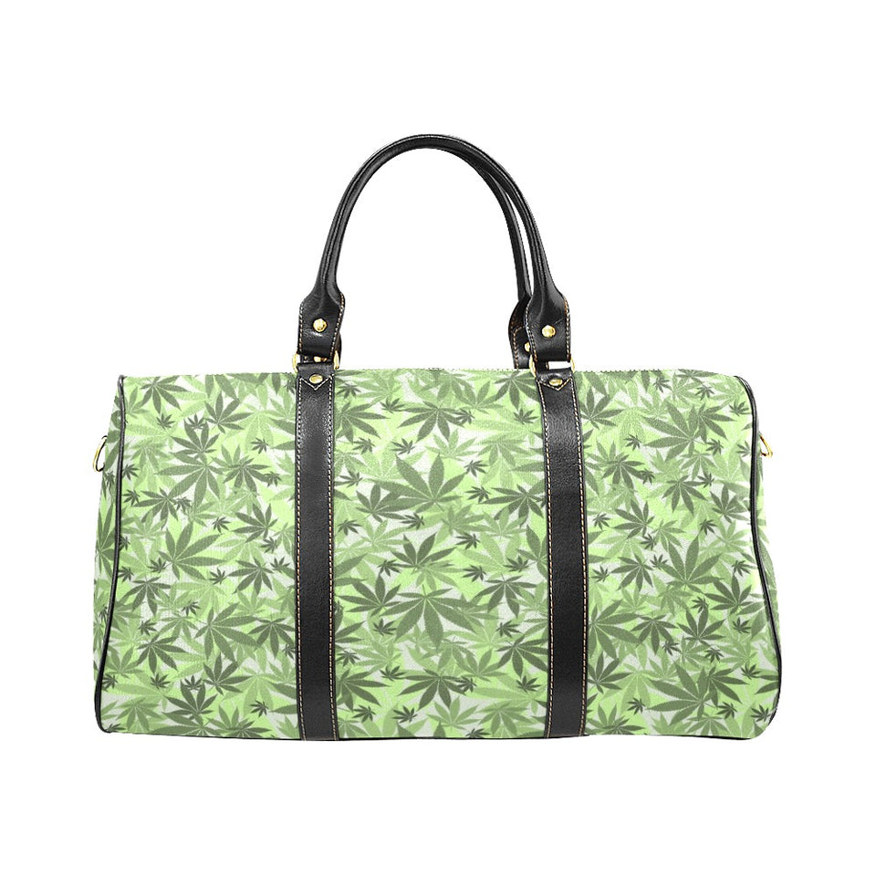 Canabis Marijuana Weed Pattern Print Design 01 Travel Bag