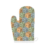 Dice Pattern Print Design 05 Heat Resistant Oven Mitts