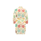 Bicycle Pattern Print Design 01 Men's Long Sleeve Belted Night Robe
