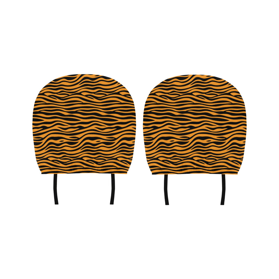 Bengal tigers skin print pattern background Car Headrest Cover
