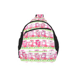 Teddy Bear Pattern Print Design 04 All Over Print Chest Bag