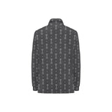 Engine Piston Black Background Pattern Design 02 Women's Long Sleeve Polo Shirt