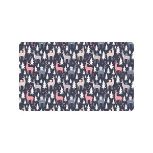 Deers Winter Christmas pattern Doormat