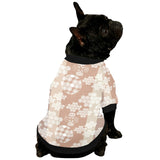 Beautiful hexagon japanese  pattern All Over Print Pet Dog Round Neck Fuzzy Shirt