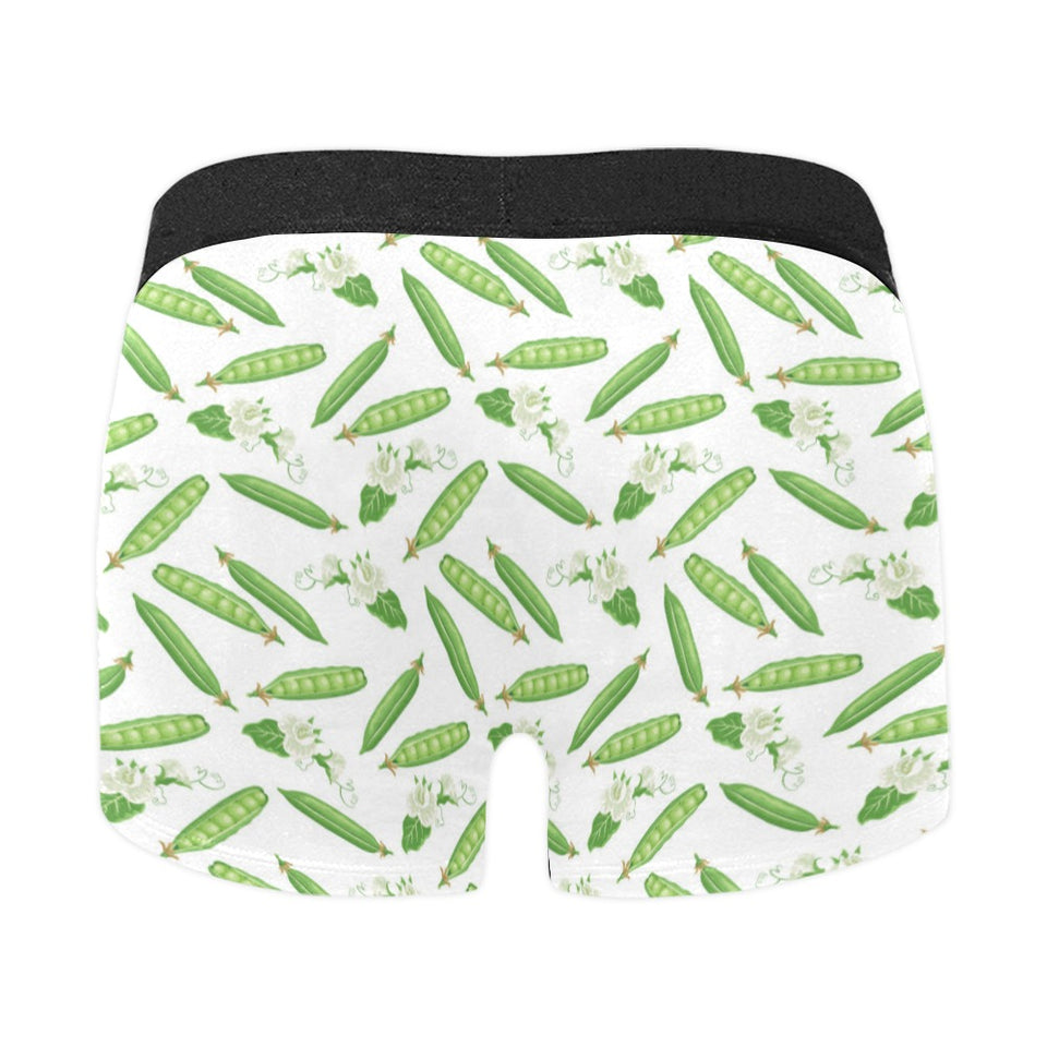 Green Peas Pattern Print Design 04 Men's All Over Print Boxer Briefs Men's Underwear