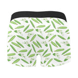 Green Peas Pattern Print Design 04 Men's All Over Print Boxer Briefs Men's Underwear
