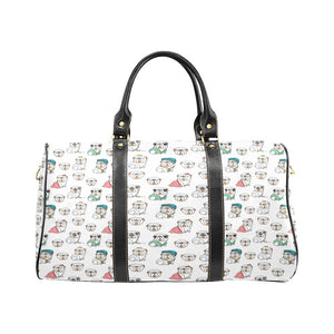 English Bulldog Pattern Print Design 03 Travel Bag
