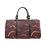 Boomerang Australian aboriginal ornament circle bl Travel Bag