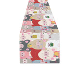 Pig Pattern Print Design 02 Table Runner