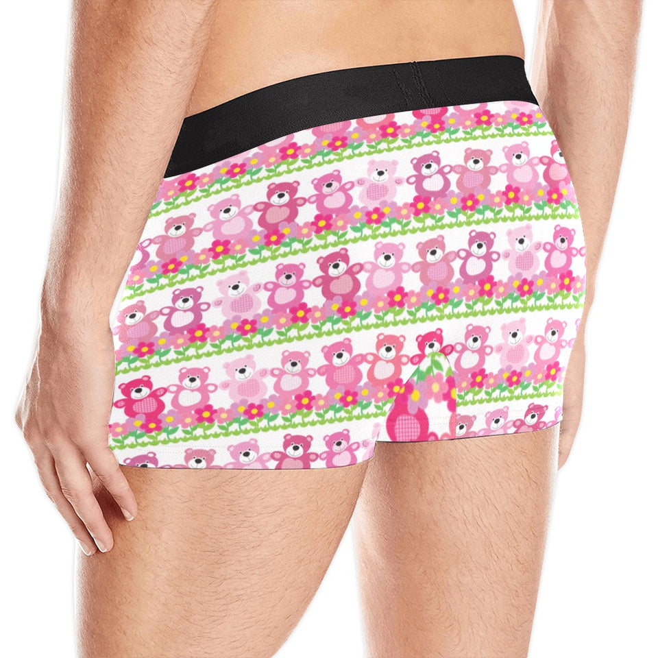 Teddy Bear Pattern Print Design 04 Men's All Over Print Boxer Briefs Men's Underwear