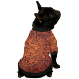 cacao beans tribal polynesian pattern All Over Print Pet Dog Round Neck Fuzzy Shirt