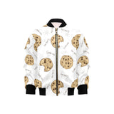 Sketch style cookie pattern Kids' Boys' Girls' Bomber Jacket