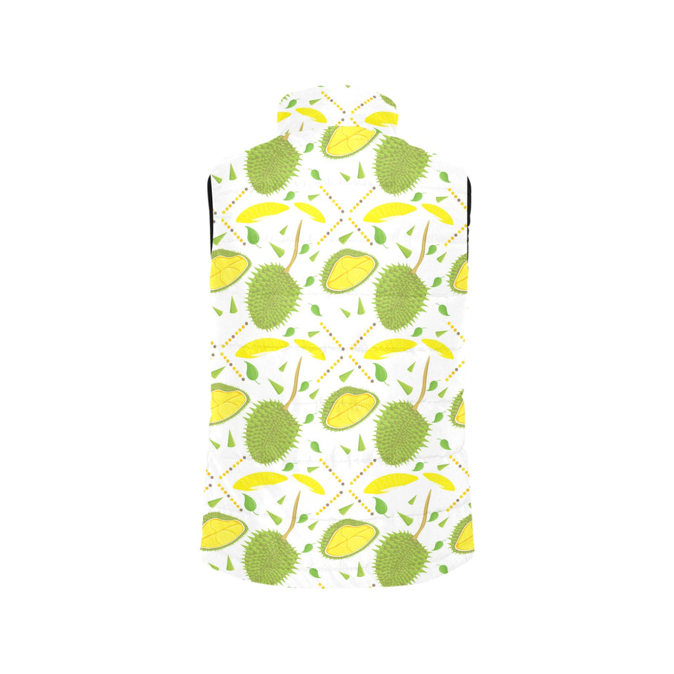 Durian pattern background Women's Padded Vest