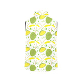 Durian pattern background Women's Padded Vest