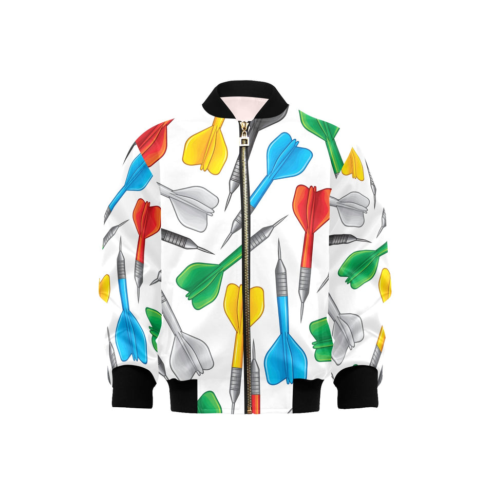 Darts Pattern Print Design 03 Kids' Boys' Girls' Bomber Jacket