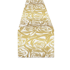 Rose Pattern Print Design 05 Table Runner