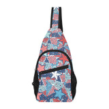 Hand drawn colorful starfish All Over Print Chest Bag