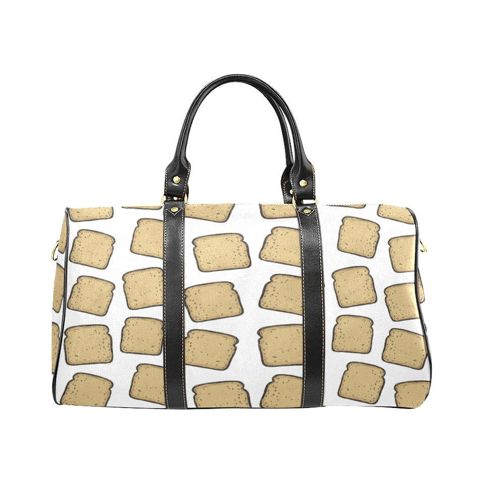 Bread Toast Pattern Print Design 03 Travel Bag