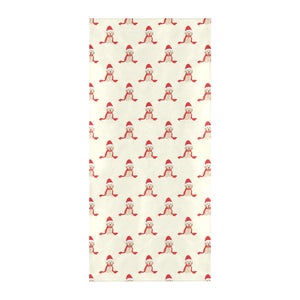 Golden Retriever Pattern Print Design 01 Beach Towel