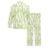 Green Peas Pattern Print Design 03 Men's Long Pajama Set