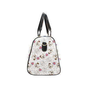 English Bulldog Pattern Print Design 01 Travel Bag