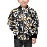 Billiard Ball Pattern Print Design 04 Kids' Boys' Girls' Bomber Jacket