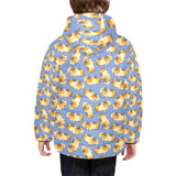 Guinea Pig Pattern Print Design 02 Kids' Boys' Girls' Padded Hooded Jacket