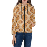 Cookie pattern Women's Padded Hooded Jacket