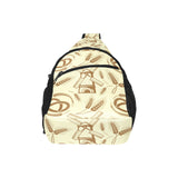 Windmill Wheat pattern All Over Print Chest Bag