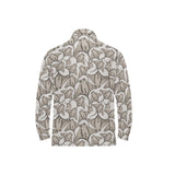 Stingray Pattern Print Design 05 Men's Long Sleeve Polo Shirt