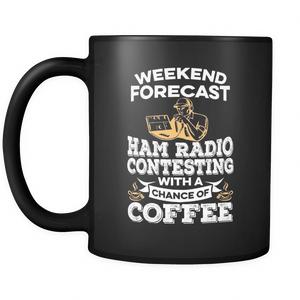 Black Mug-Weekend Forecast Ham Radio Contesting With a Chance of Coffee ccnc001 hr0027