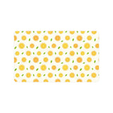 oranges leaves pattern Doormat