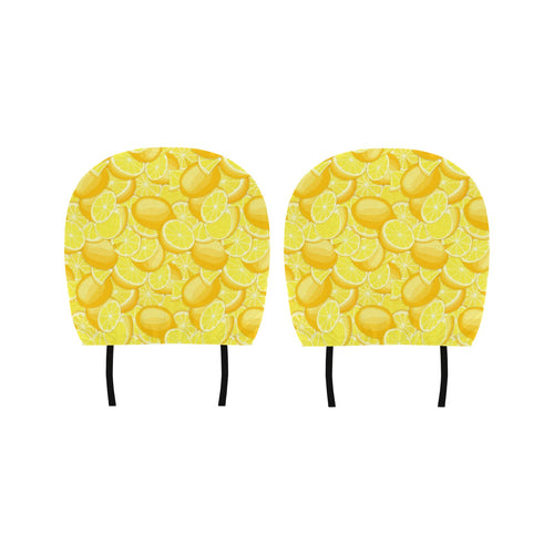 lemon pattern Car Headrest Cover