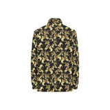 Goldfish Pattern Print Design 01 Women's Long Sleeve Polo Shirt